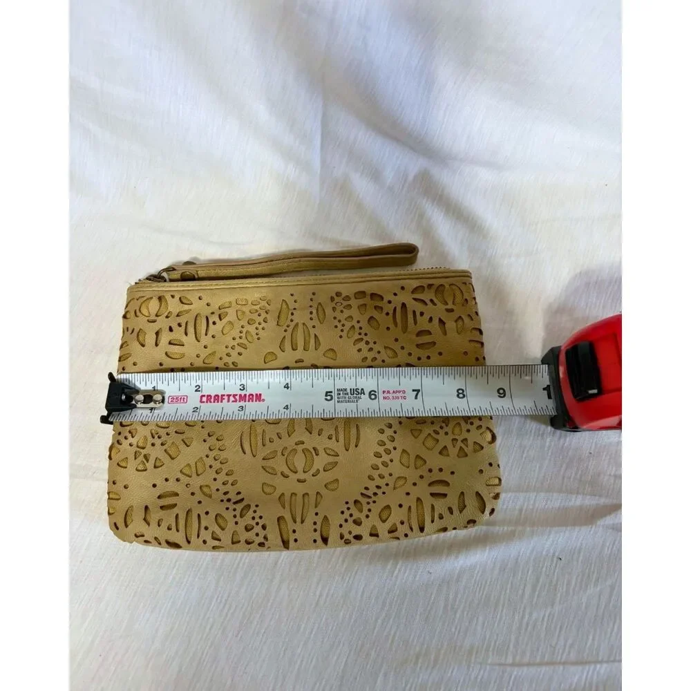 Tory Burch & Simply Vera Wang Cosmetic Case + Wristlet Set - Brown/Tan